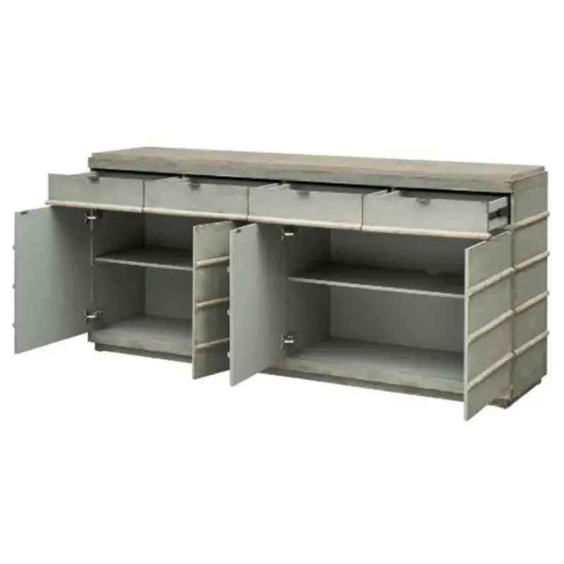 66111 Coast To Coast Furniture Four Door Four Drawer Credenza ( Retails $2000 ) - Image 2