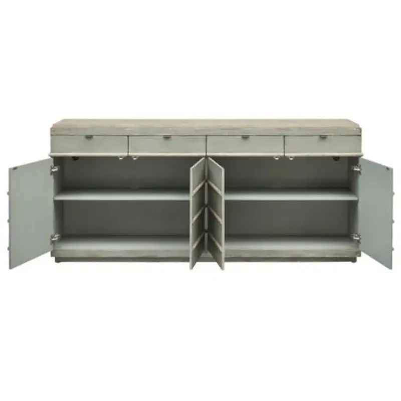 66111 Coast To Coast Furniture Four Door Four Drawer Credenza ( Retails $2000 ) - Image 3