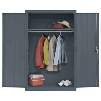Sandusky 46-Inches W x 72-Inches H x 24-Inches D Freestanding Steel Garage Cabinet in Gray - Image 4