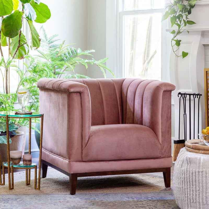 MOIRA ROSE VELVET CHAIR