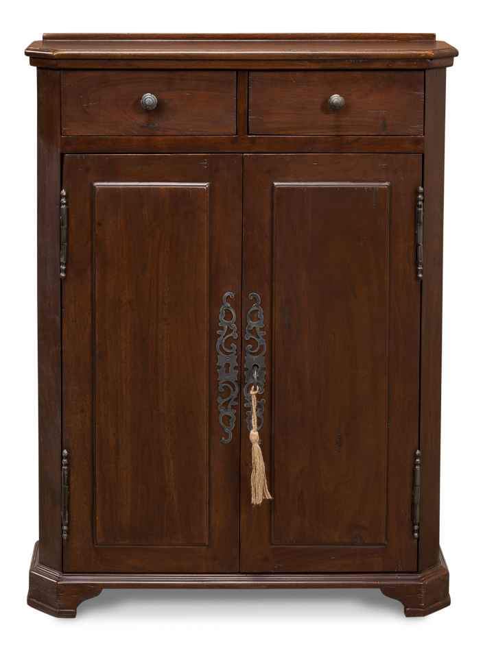 Sarreid Austrian Hall Cabinet in Walnut 27284. ( Retails $1300.00 ) - Image 2