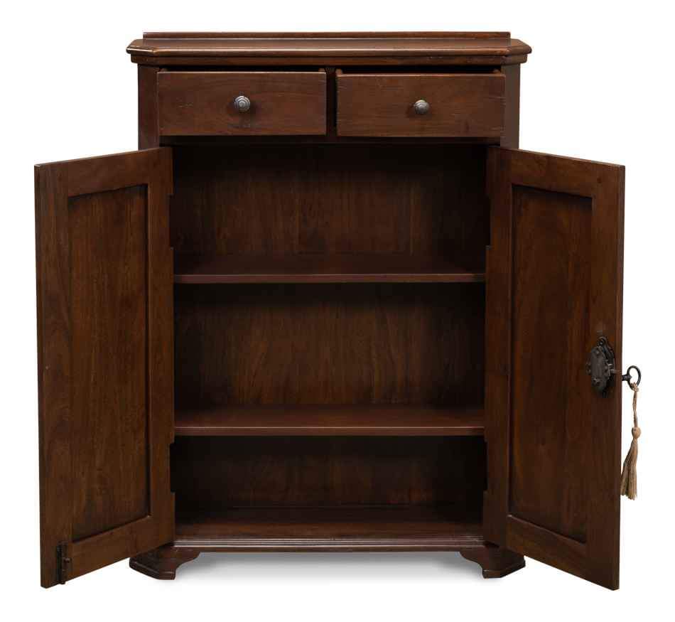 Sarreid Austrian Hall Cabinet in Walnut 27284. ( Retails $1300.00 ) - Image 3