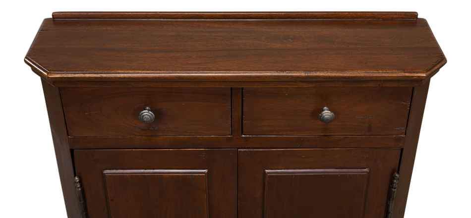 Sarreid Austrian Hall Cabinet in Walnut 27284. ( Retails $1300.00 ) - Image 4