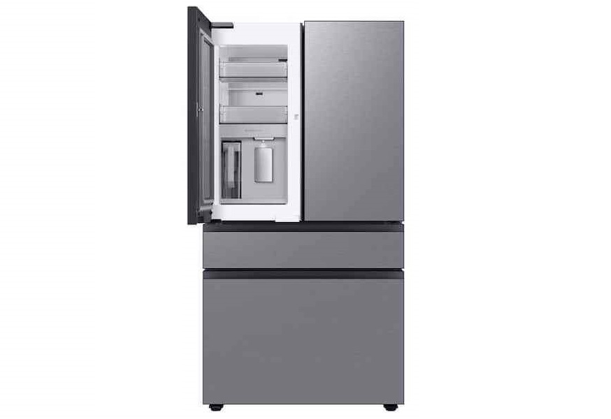 Bespoke 4-Door French Door Refrigerator (29 cu. ft.) with Beverage Center in Stainless Steel