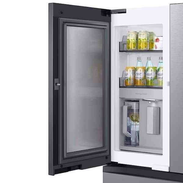 Bespoke 4-Door French Door Refrigerator (29 cu. ft.) with Beverage Center in Stainless Steel - Image 4
