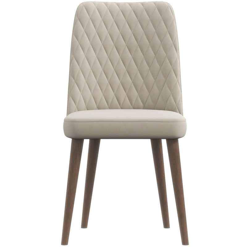 Evette Mid Century Modern Beige Dining Chair ( 2- Pcs ) - Image 5