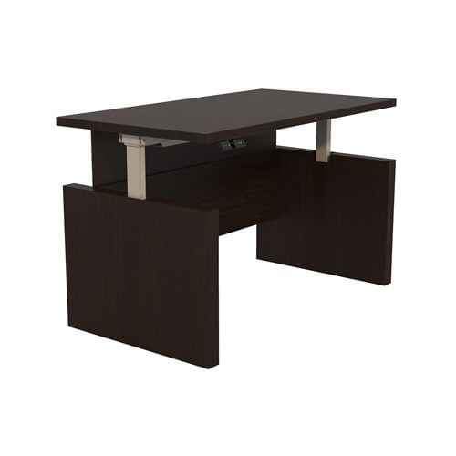 Safco Aberdeen Height-Adjustable Full Modesty Desk - Image 4