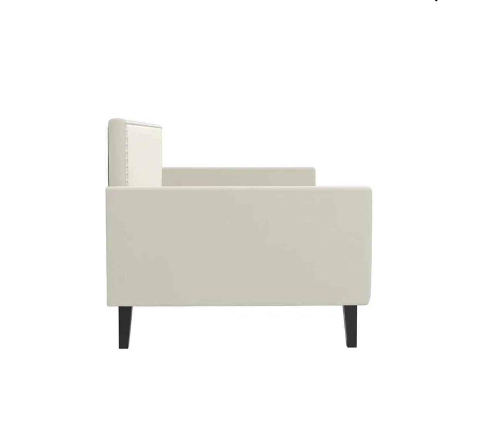 Palaksh Upholstered Twin Daybed with Nailhead Trim - Image 9