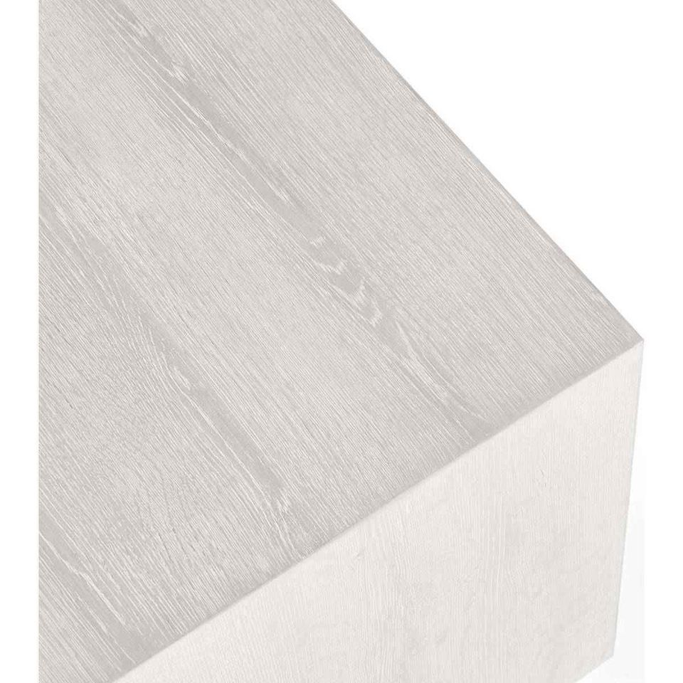 Layne 20" Square End Table in White Wash Oak Veneer by Classic Home - Image 2