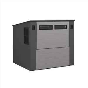 Suncast BMCB8700 Entertainment Shed 8 ft. x 7 ft. Resin Standard Pent with Floor Kit Gray - Image 2