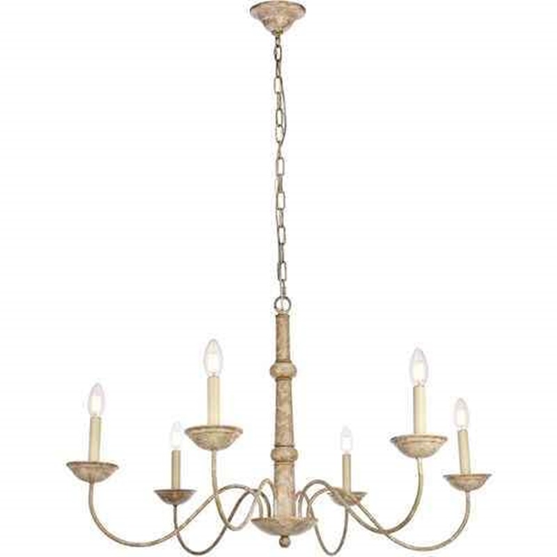 Merritt 6 Light 35 inch Weathered Dove Chandelier Ceiling Light - Image 3