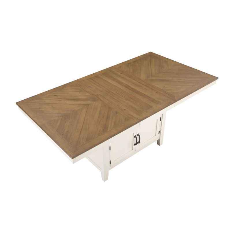Hyland Milk And Honey Extendable Counter Height Dining Table - Image 3