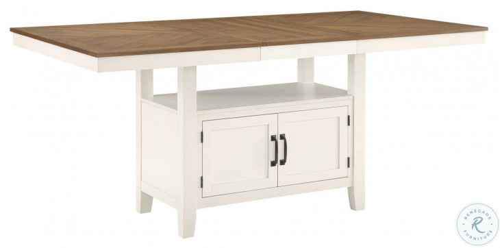 Hyland Milk And Honey Extendable Counter Height Dining Table - Image 6