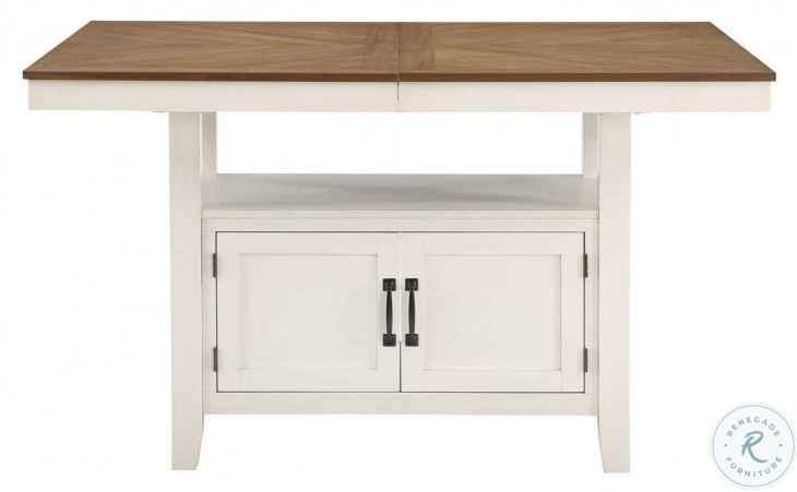 Hyland Milk And Honey Extendable Counter Height Dining Table - Image 7