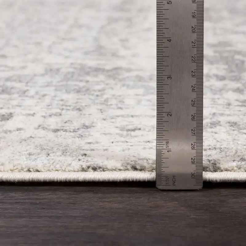 Surya Harput HAP-1024 6'7" x 9' Charcoal, Light Gray and Beige Area Rug - Image 5