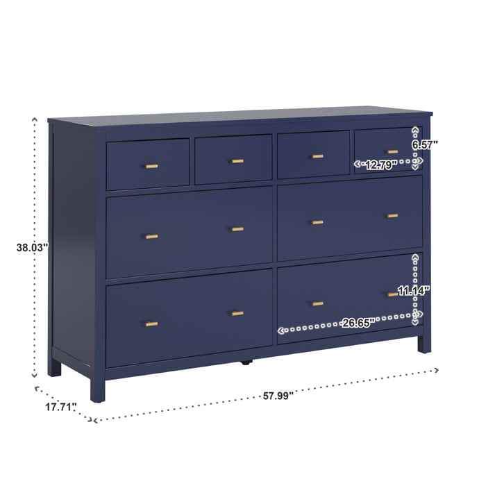 Renee 8- Drawer Dresser Twilight Blue - Image 5