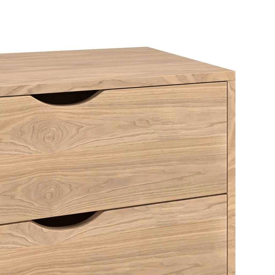 Analise 6-Drawer Dresser In White Wash - Image 2