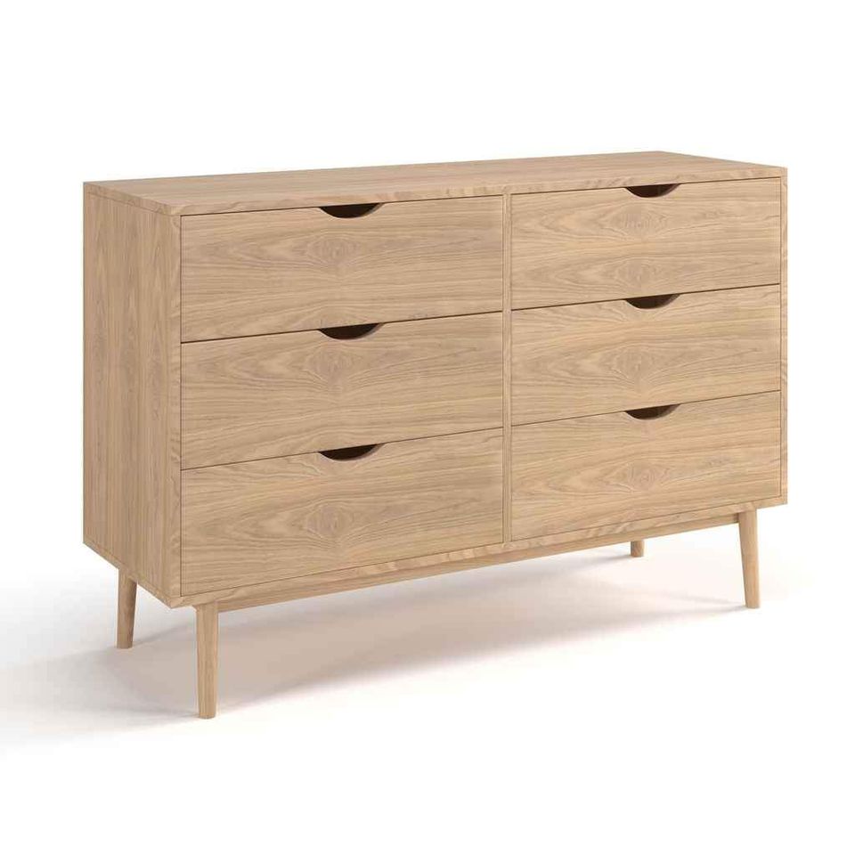 Analise 6-Drawer Dresser In White Wash - Image 3