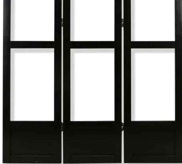 Stylecraft Dann Foley Lifestyle Black Panel Floor Screen - Image 3