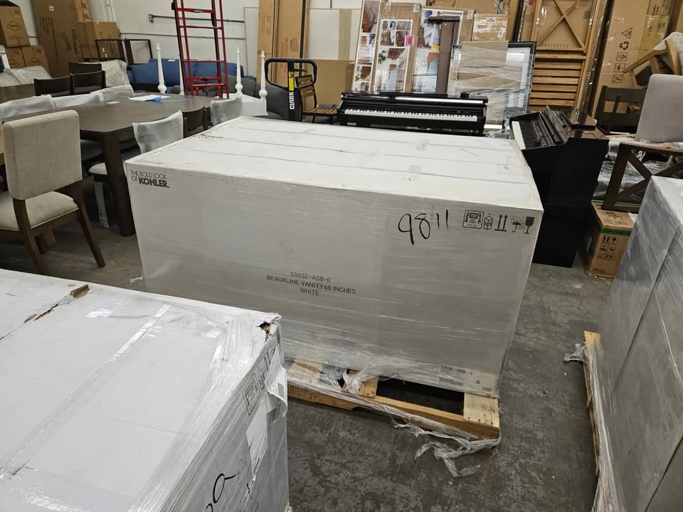 Helst 60" bathroom vanity cabinet with sinks and quartz top - Image 8