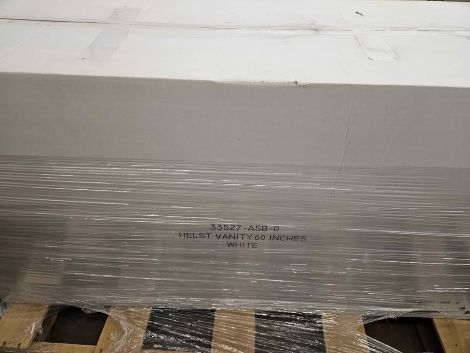 Kohler K-33527-ASB-0 Helst 60" Free-Standing Double Sink Bathroom Vanity with Quartz Top ( White ) - Image 7