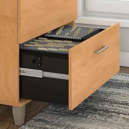 Bush Furniture Somerset 29-9/16"W x 21-13/16"D Lateral 2-Drawer File Cabinet, Maple Cross ( WC81480 - Image 5