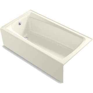 Kohler Irvine 60" x 32" Cast Iron Alcove Bath with Integral Apron and Left Drain - Image 3