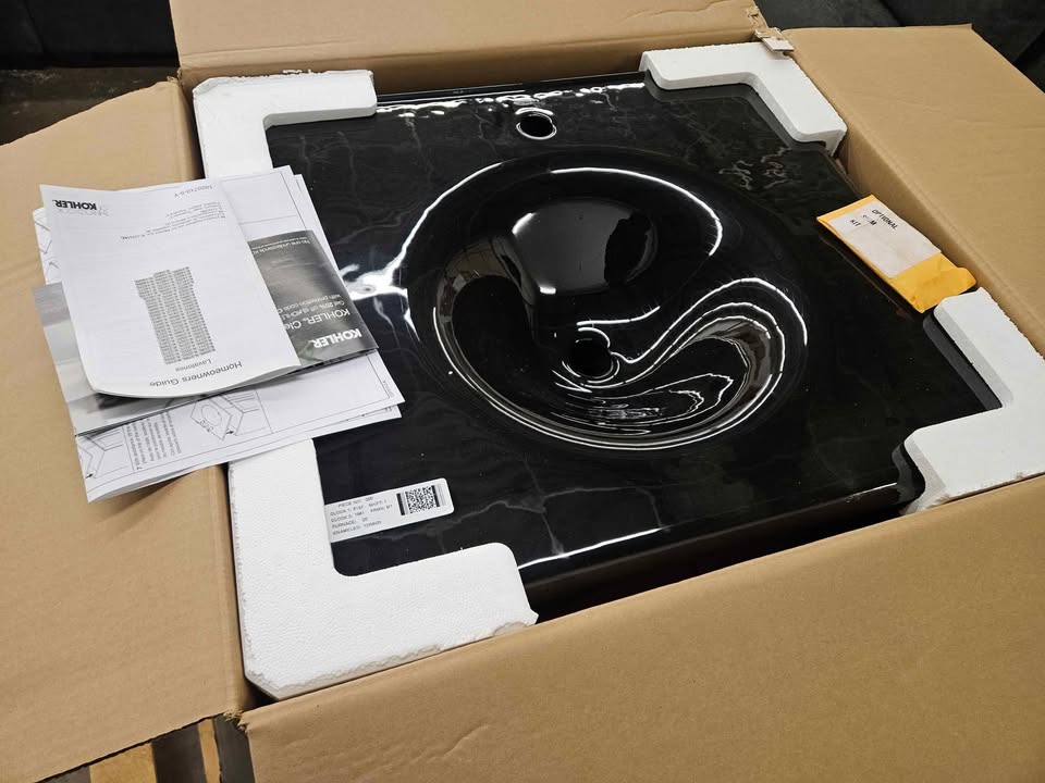 Kohler Iron/Impressions 25'' Enameled Cast Iron Vanity Top With Integrated Round Sink - Image 3