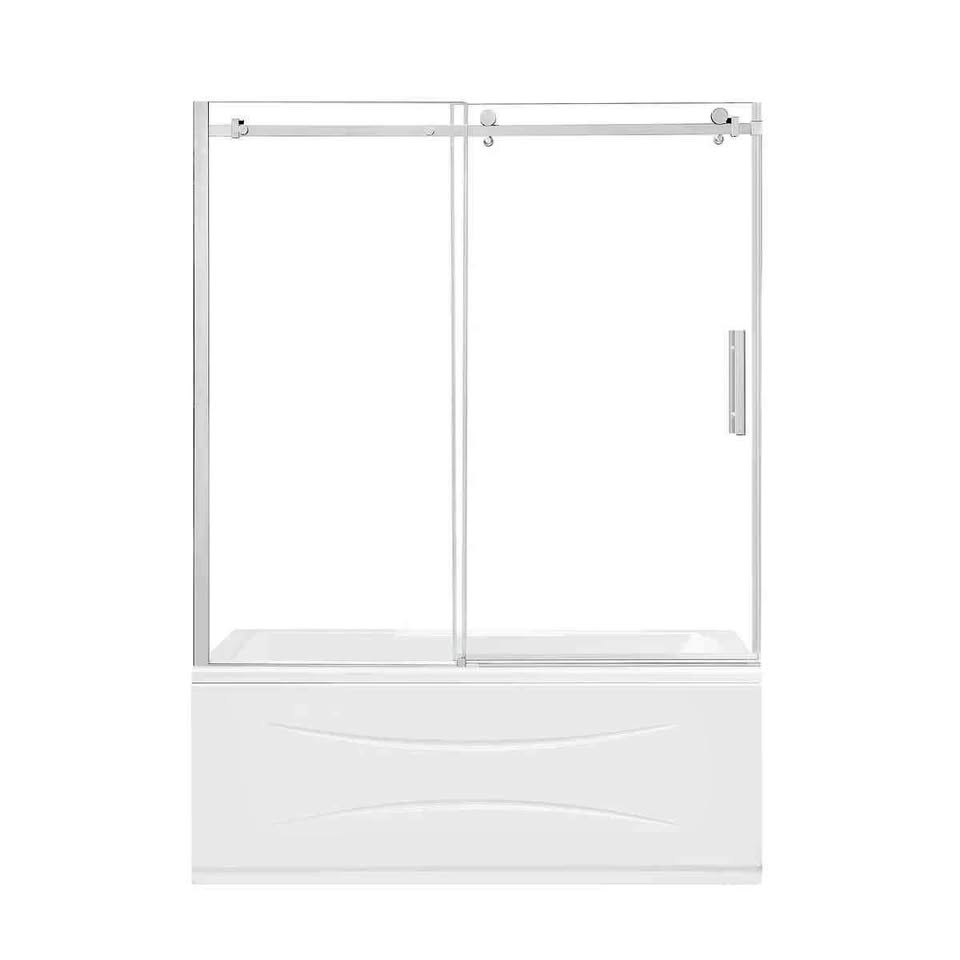 OVE Decors Kelsey 60" Tub Door ( Satin Nickel )