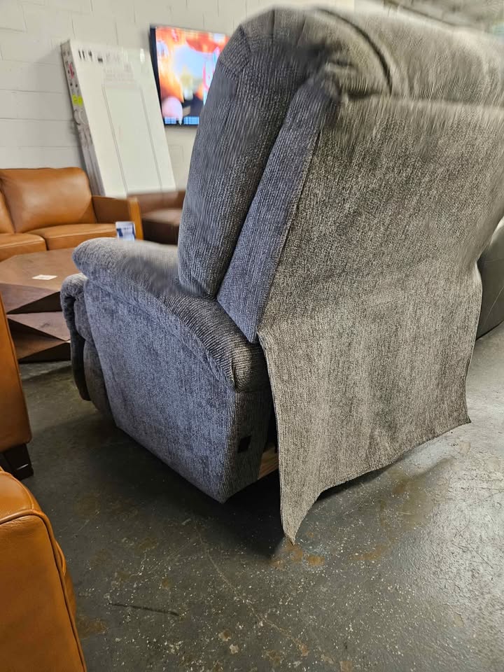 Lane furniture KingComfort Power Recliner ( Light Gray ) - Image 6