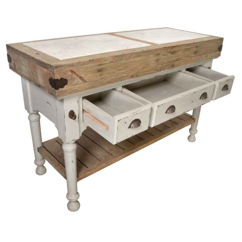 Nella Marble Top Kitchen Island - Image 2
