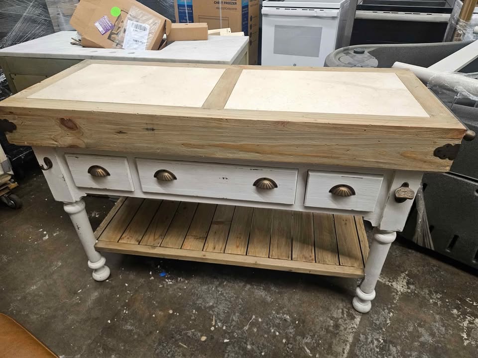 Nella Marble Top Kitchen Island - Image 5