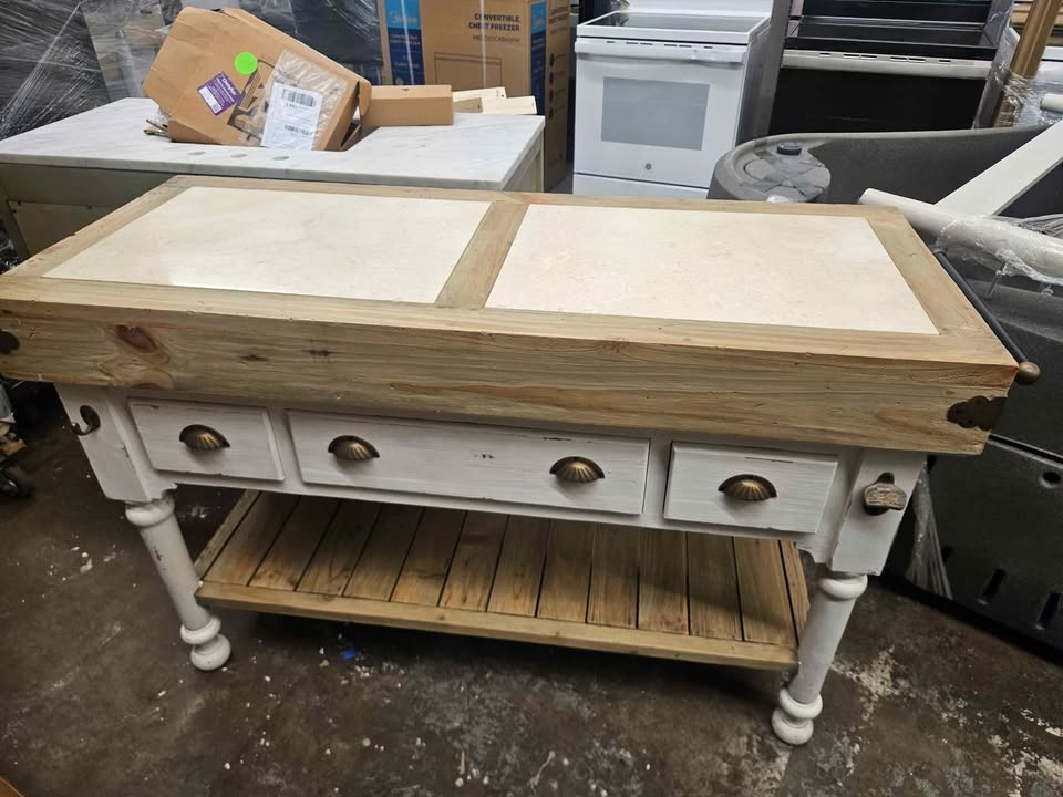 Nella Marble Top Kitchen Island - Image 6