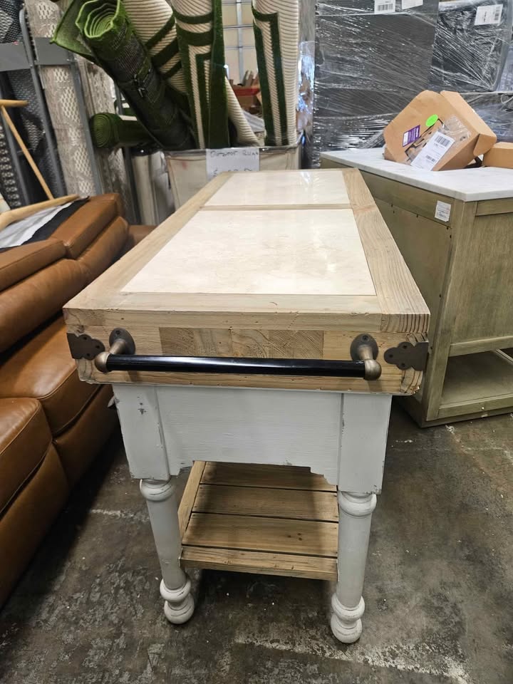 Nella Marble Top Kitchen Island - Image 7