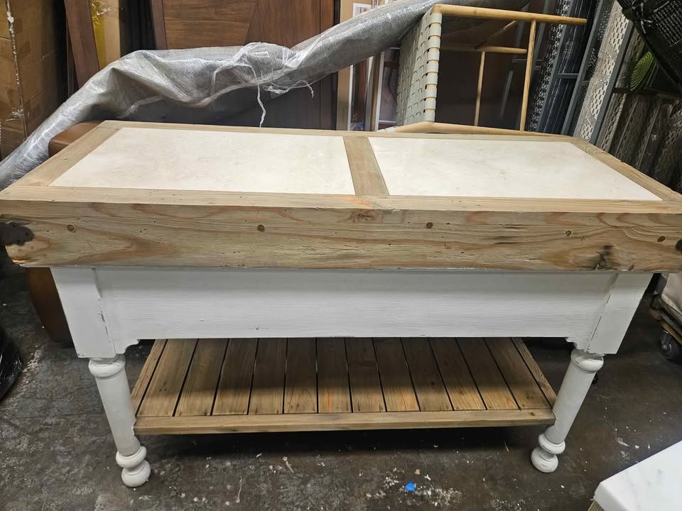 Nella Marble Top Kitchen Island - Image 9