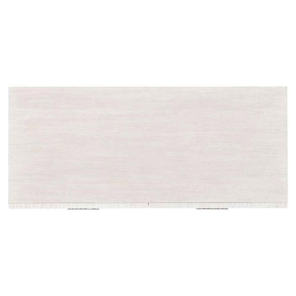 Alesio File Credenza - Elegant Weathered Bone Design with Four Drawers & Shiny Nickel Accents - Image 4