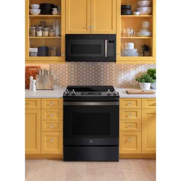 GE 1.9 cu. ft. Over the Range Microwave in Black Slate with Sensor Cooking, Fingerprint Resistant - Image 2