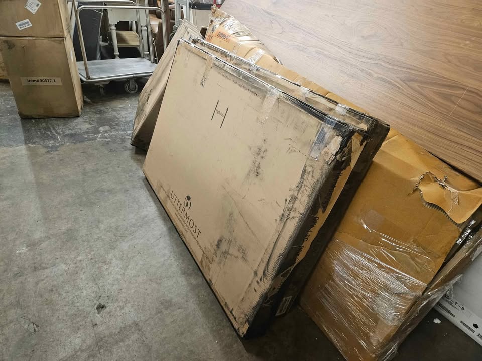 Uttermost Egon 29-7/8" W x 50" H Rectangular Framed Bathroom Wall Mirror - Image 8