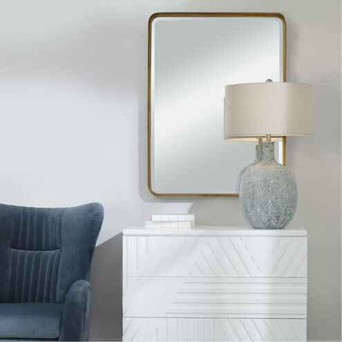 Crofton 40 X 30 inch Antiqued Gold Leaf Mirror - Image 2