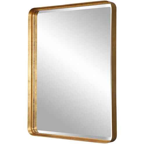 Crofton 40 X 30 inch Antiqued Gold Leaf Mirror - Image 3