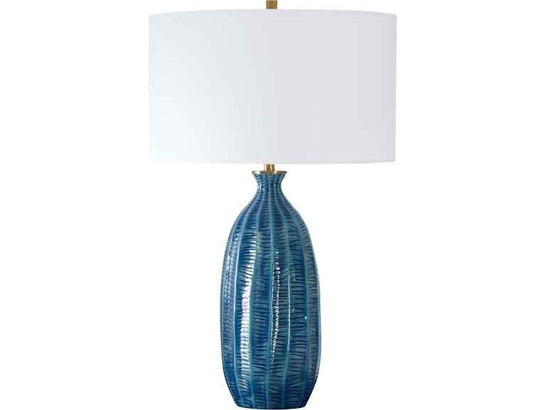 Uttermost Table and Floor Lamps Bixby Blue Table Lamp 30377-1 at Anna's Home Furnishings - Image 4