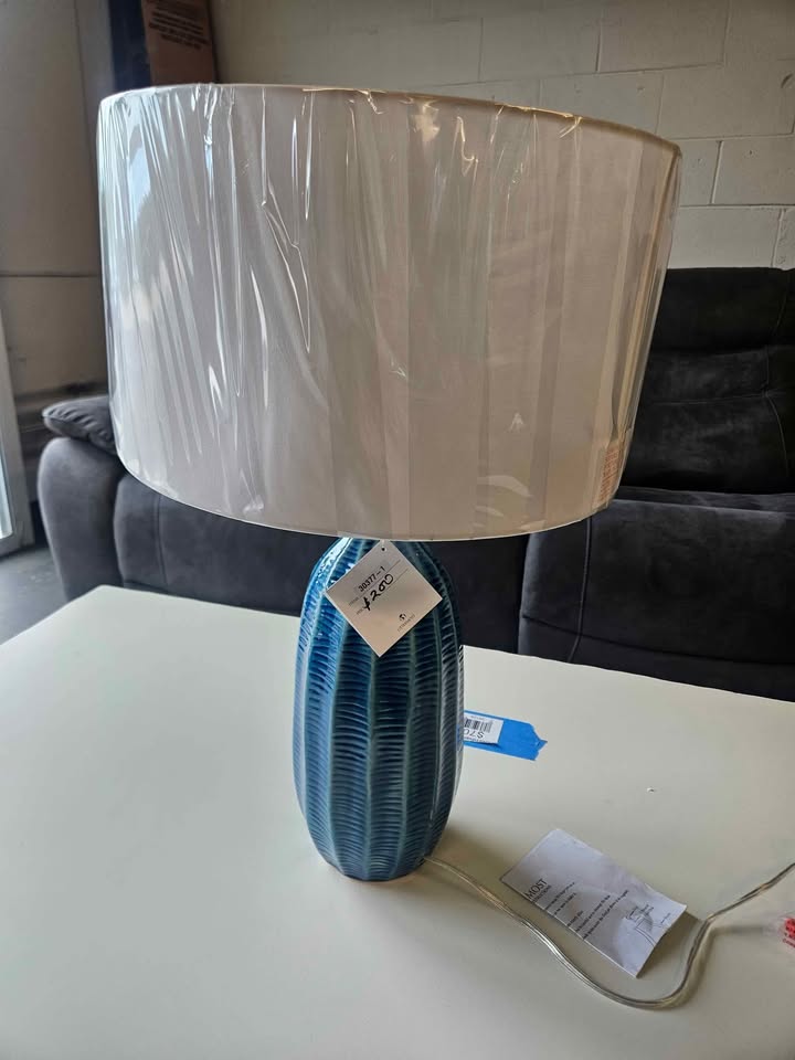 Uttermost Table and Floor Lamps Bixby Blue Table Lamp 30377-1 at Anna's Home Furnishings - Image 7