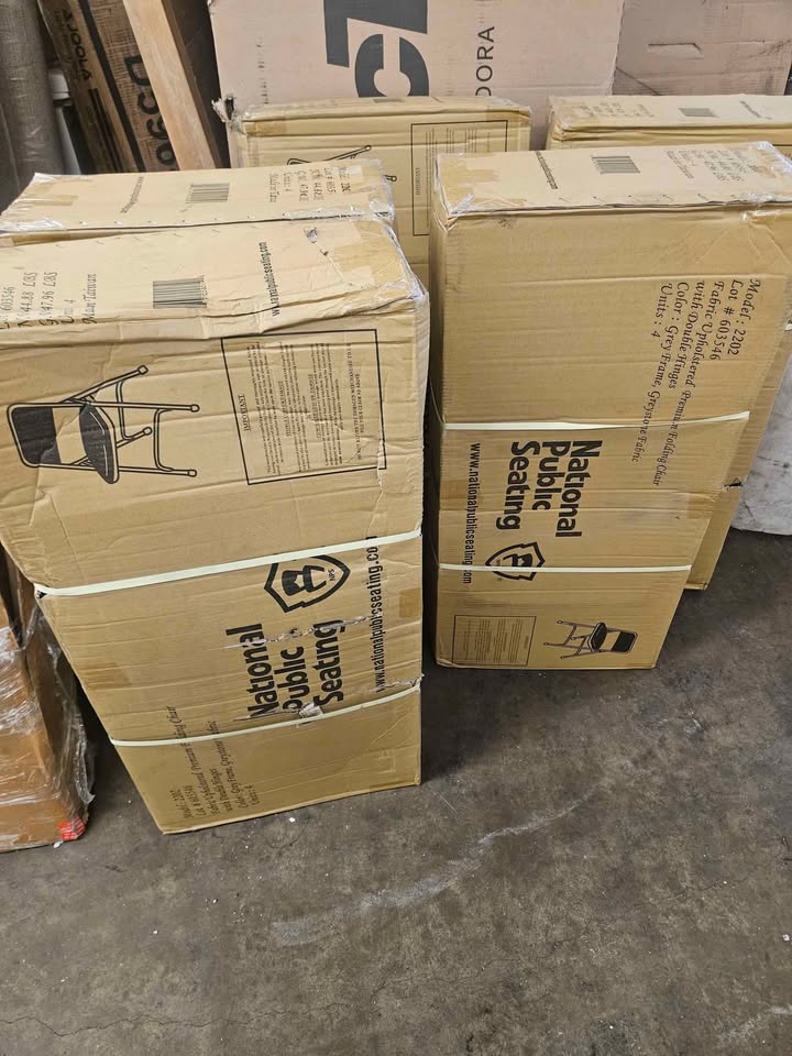 National Public Seating Folding Chair, Gray, 18-3/4 In., PK4 - Image 6