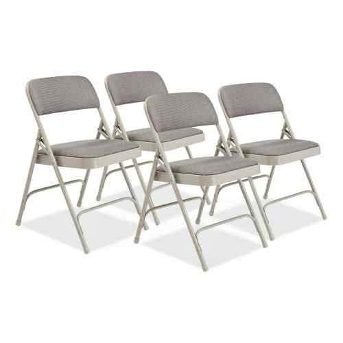 National Public Seating Folding Chair, Gray, 18-3/4 In., PK4 - Image 8