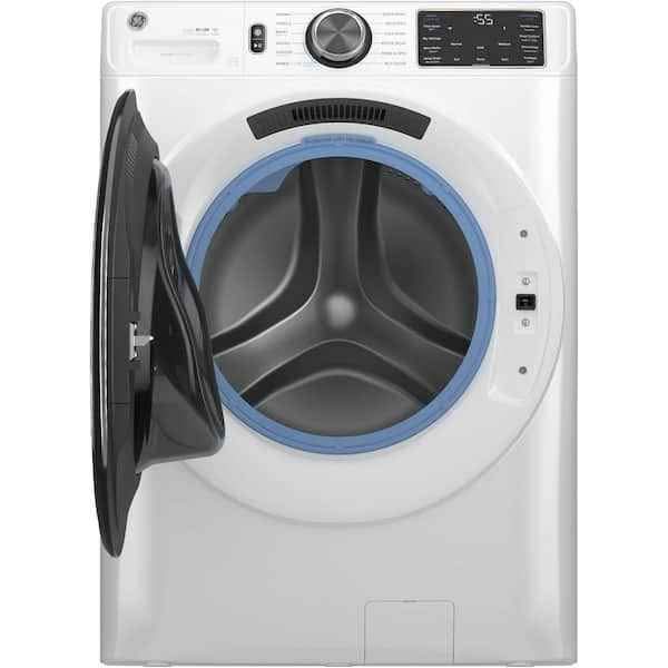 GE 5.0 cu.ft. Smart Front Load Washer in White with Steam, UltraFresh Vent System, and Microban Tech