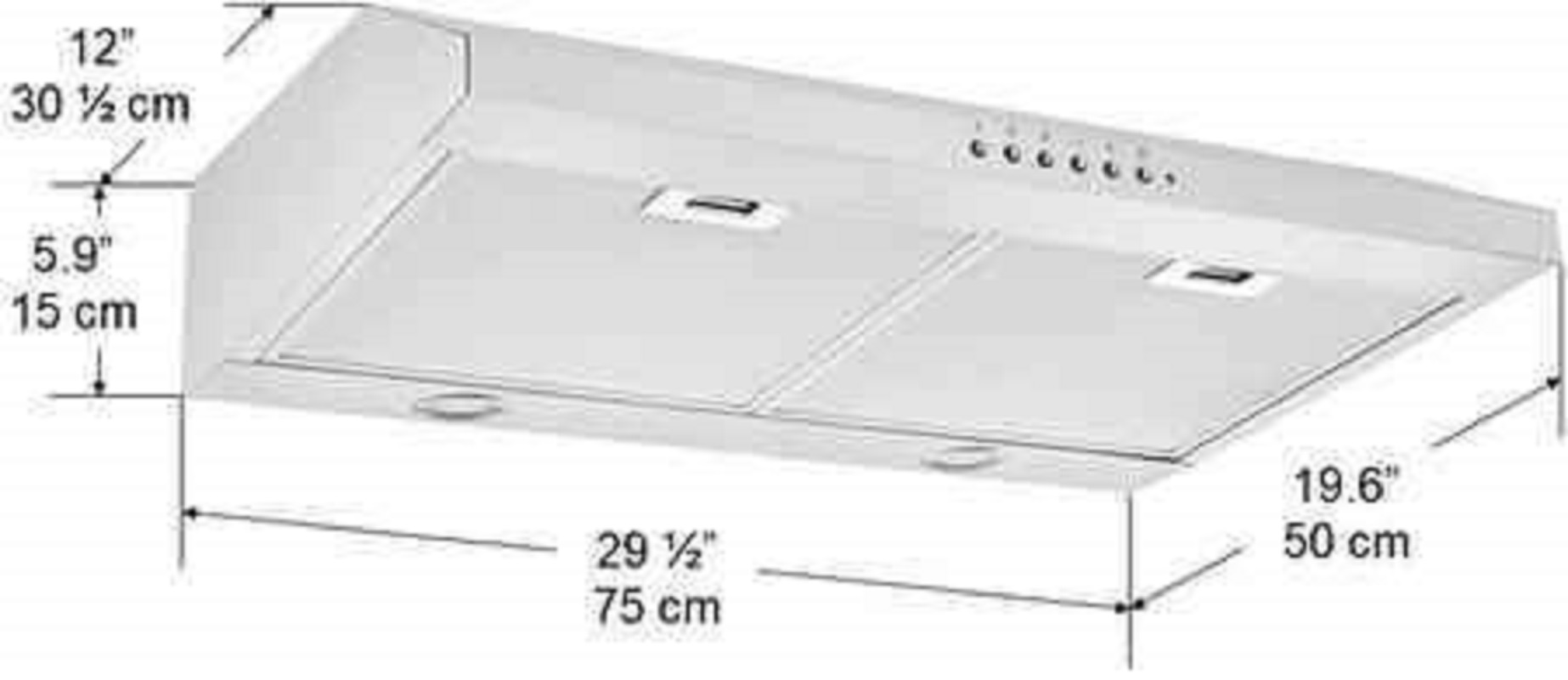 Ancona 30 in Stainless Steel Ducted Under-Cabinet Range Hood with Night Light feature, 420 Max CFM - Image 7