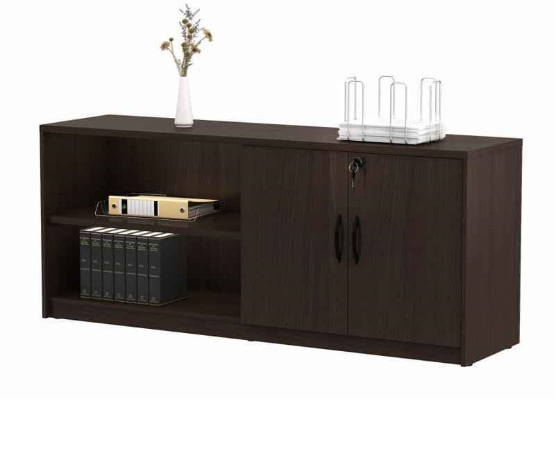 Espresso Negin Storage Side cabinet with Two Shelves ( Expresso ) - Image 2