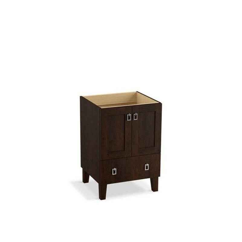 KOHLER Poplin 24 in. Bath Vanity Cabinet Only in Claret Suede and Mohair Grey - Image 6