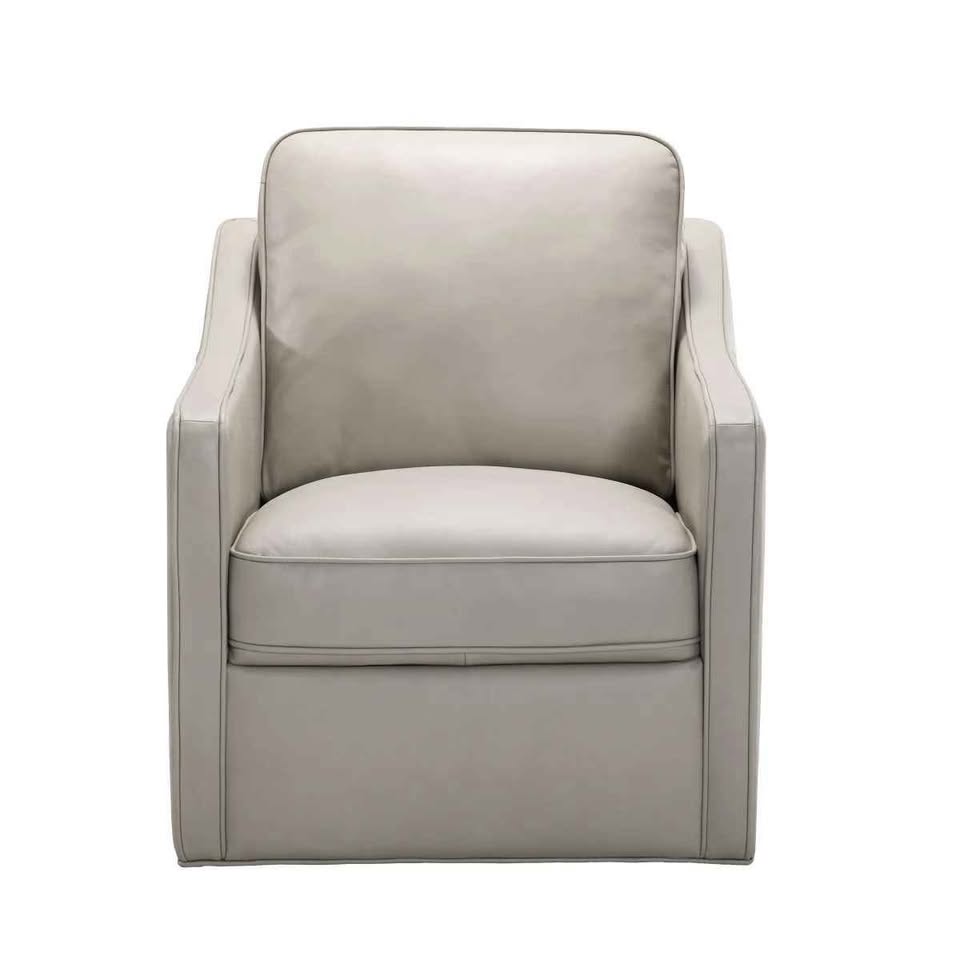 Concise Leather Swivel Chair - Image 4