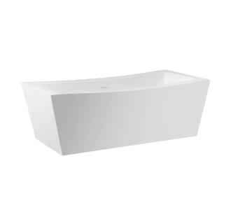 Miseno 70" Free Standing Acrylic Soaking Tub with Reversible Drain - Image 3
